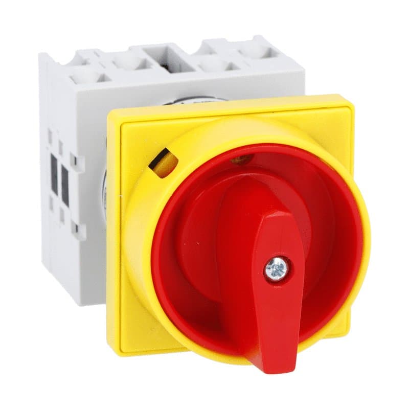 Lovato Electric GX2092U25 GX2092U25 Lovato - Rotary cam switch GX series, ON-OFF switch 4 poles 20A, for front mounting with red/yellow handle padlockable in 0 and protection covers, front plate 48X48mm Lovato Electric GX2092U25 GX2092U25 Lovato - Rotary cam switch GX series, ON-OFF switch 4 poles 20A, for front mounting with red/yellow handle padlockable in 0 and protection covers, front plate 48X48mm