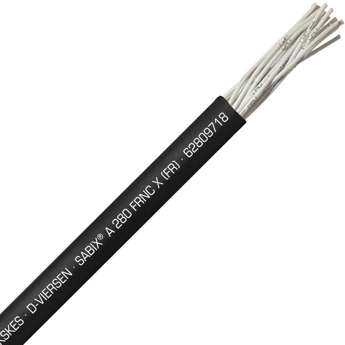 SAB 62809718 SABIX A 280 FRNC X (FR) -18 AWG/18c, halogen-free fire resistant control cable, CE, RoHS SAB 62809718 SABIX A 280 FRNC X (FR) -18 AWG/18c, halogen-free fire resistant control cable, CE, RoHS
