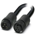 Phoenix Contact 1417119 Power cable, 3-position, PVC, black, Plug straight 7/8"-16UNF, coding: A, on Socket straight 7/8"-16UNF, coding: A, cable length: 1 m Phoenix Contact 1417119 Power cable, 3-position, PVC, black, Plug straight 7/8"-16UNF, coding: A, on Socket straight 7/8"-16UNF, coding: A, cable length: 1 m
