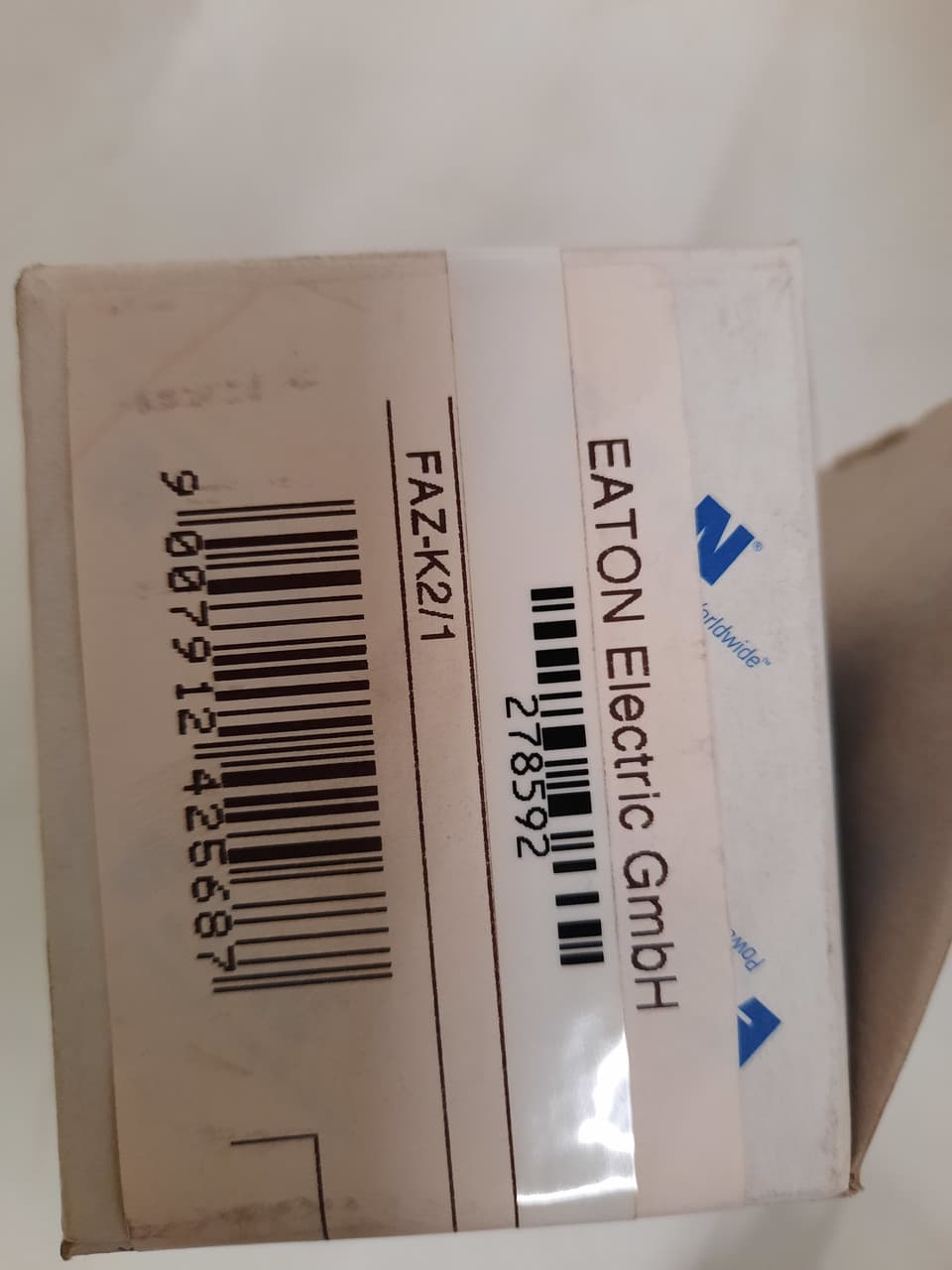 Eaton FAZ-K2/1 277/480 VAC 50/60 Hz, 2 A, 1-Pole, 10 kA, 8 to 12 x Rated Current, Line/Load Terminal, DIN Rail Mount, Standard Packaging, K-Curve, Current Limiting, Thermal Magnetic, Supplementary Protector Eaton FAZ-K2/1 277/480 VAC 50/60 Hz, 2 A, 1-Pole, 10 kA, 8 to 12 x Rated Current, Line/Load Terminal, DIN Rail Mount, Standard Packaging, K-Curve, Current Limiting, Thermal Magnetic, Supplementary Protector