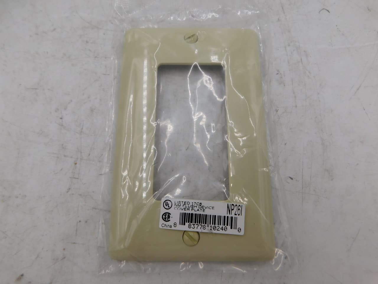 Hubbell NP26I Wallplates and Box Covers, Wallplate, Nylon, 1-Gang, 1) Decorator, Ivory. ; Reinforcement ribs for extra strength ; Curved corners for improved aesthetics ; High-impact, self-extinguishing nylon material ; Standard Size is 1/8" larger to give you extra c Hubbell NP26I Wallplates and Box Covers, Wallplate, Nylon, 1-Gang, 1) Decorator, Ivory. ; Reinforcement ribs for extra strength ; Curved corners for improved aesthetics ; High-impact, self-extinguishing nylon material ; Standard Size is 1/8" larger to give you extra c