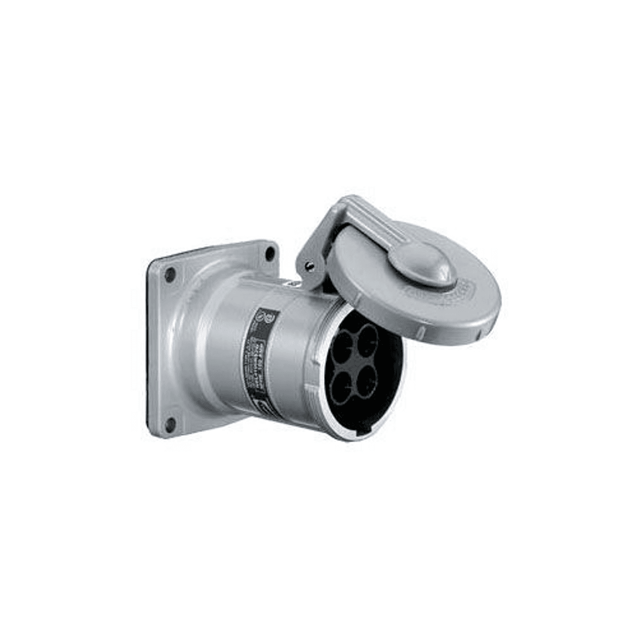 Hubbell HBL4100RS1W Heavy Duty Products, Insulgrip Pin and Sleeve Devices, Industrial Grade, Female, Receptacle, 100A 600V AC, 3- Pole 4-Wire Grounding, Terminal Screws, Gray and Black, Watertight ; Watertight neoprene sealing glands for reliable seal ; Spring-Loaded, gaske Hubbell HBL4100RS1W Heavy Duty Products, Insulgrip Pin and Sleeve Devices, Industrial Grade, Female, Receptacle, 100A 600V AC, 3- Pole 4-Wire Grounding, Terminal Screws, Gray and Black, Watertight ; Watertight neoprene sealing glands for reliable seal ; Spring-Loaded, gaske