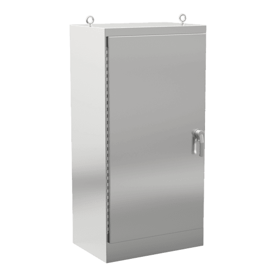 Hoffman A722430SSFSDAN4 Freestand, 1 Door, Dual Access, 3 Pt Latch, 4x, 72x24x30, SS 304 Hoffman A722430SSFSDAN4 Freestand, 1 Door, Dual Access, 3 Pt Latch, 4x, 72x24x30, SS 304