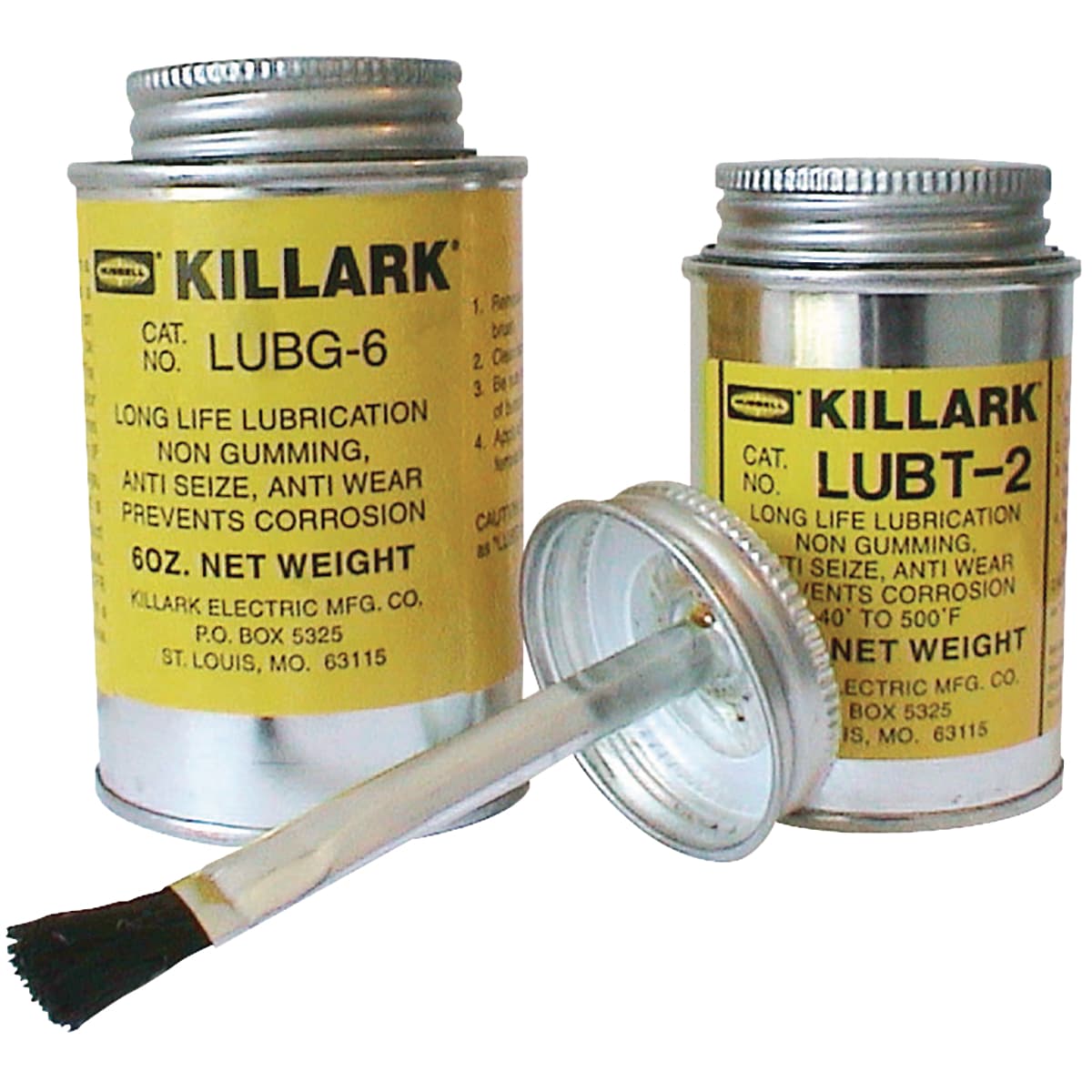 Hubbell LUBG-6 6 OZ.Thread Lubricant ; Used to prevent galling of pipe threads when threaded into a coupling, junction box, etc. ; Insure a quick release of undamaged male and female threads when parts are disassembled. ; For used in temperatures ranging from 0° to 125 Hubbell LUBG-6 6 OZ.Thread Lubricant ; Used to prevent galling of pipe threads when threaded into a coupling, junction box, etc. ; Insure a quick release of undamaged male and female threads when parts are disassembled. ; For used in temperatures ranging from 0° to 125