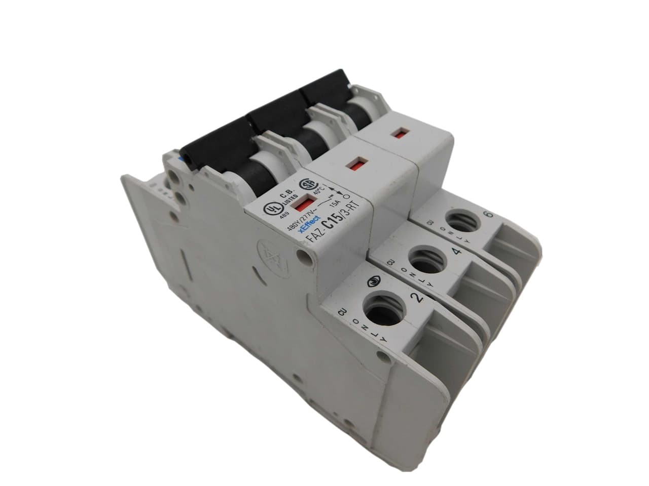 Eaton FAZ-C15/3-RT FAZ-C15/3-RT Eaton - UL 1077 Industrial Miniature Circuit Breaker - Supplementary Protector Eaton FAZ-C15/3-RT FAZ-C15/3-RT Eaton - UL 1077 Industrial Miniature Circuit Breaker - Supplementary Protector