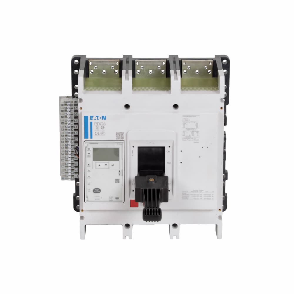 Eaton PDF63N2000D2YN Eaton Power Defense molded case circuit breaker, Globally Rated 100% UL, Frame 6, Three Pole, 2000A, 85kA/480V, PXR20D LSI w/ Modbus RTU, CAM Link, ZSI and Relays, No Terminals Eaton PDF63N2000D2YN Eaton Power Defense molded case circuit breaker, Globally Rated 100% UL, Frame 6, Three Pole, 2000A, 85kA/480V, PXR20D LSI w/ Modbus RTU, CAM Link, ZSI and Relays, No Terminals