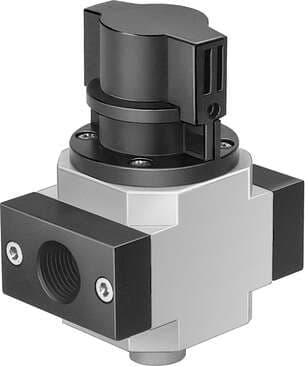 Festo 162808 on-off valve HE-3/8-D-MINI For service units, with threaded connecting plate Design structure: Piston slide, Type of actuation: manual, Sealing principle: soft, Exhaust-air function: not throttleable, Manual override: None Festo 162808 on-off valve HE-3/8-D-MINI For service units, with threaded connecting plate Design structure: Piston slide, Type of actuation: manual, Sealing principle: soft, Exhaust-air function: not throttleable, Manual override: None