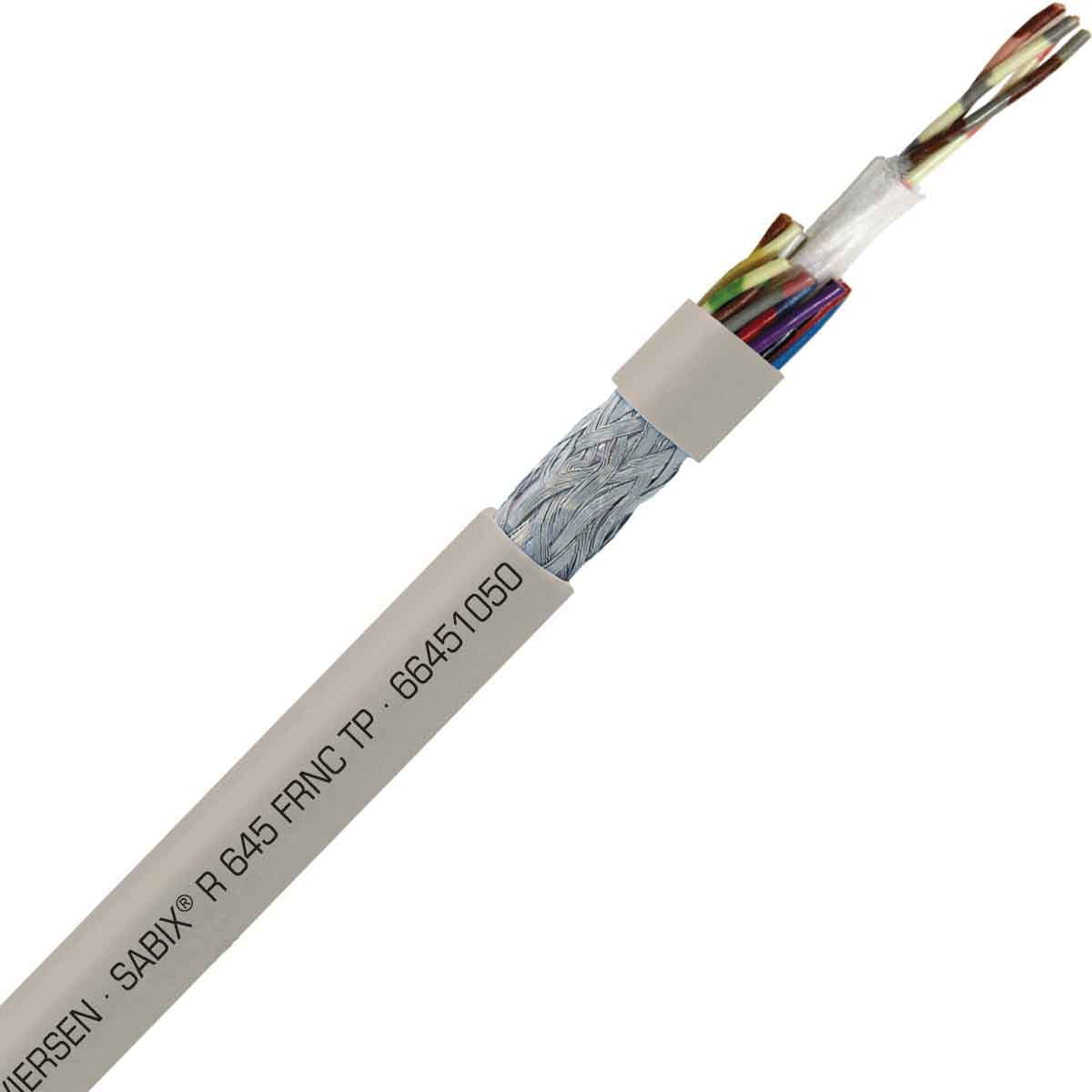 SAB 66451050 SABIX R 645 FRNC TP - 20 AWG/10pr, paired shielded halogen-free flame retardant rail data cable, CE, RoHS SAB 66451050 SABIX R 645 FRNC TP - 20 AWG/10pr, paired shielded halogen-free flame retardant rail data cable, CE, RoHS