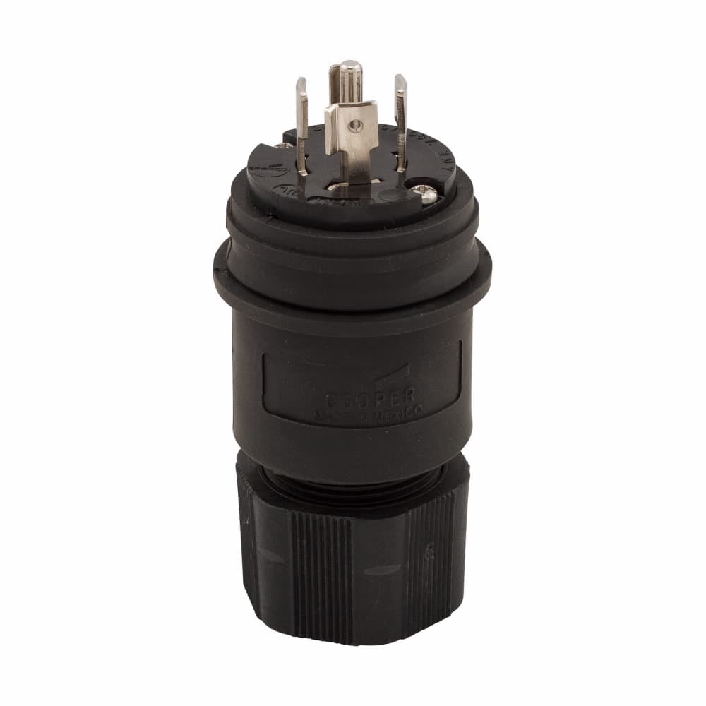 Eaton L2120PWBK L2120PWBK Eaton - Eaton Arrow Hart watertight locking plug, #18-10 AWG, 20A, Industrial, 120/208V, Back wiring, Black, Steel, Watertight, L21-20, Four-pole, Five-wire, Santoprene, 0.36 to 0.84 in, IP67 Eaton L2120PWBK L2120PWBK Eaton - Eaton Arrow Hart watertight locking plug, #18-10 AWG, 20A, Industrial, 120/208V, Back wiring, Black, Steel, Watertight, L21-20, Four-pole, Five-wire, Santoprene, 0.36 to 0.84 in, IP67