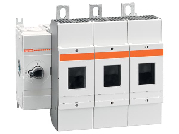 Lovato Electric GMFJ400C03 GMFJ400C03 Lovato - Three-pole disconnect switch with fuse holder (UL98). 400A. J UL fuse type. Left command pole Lovato Electric GMFJ400C03 GMFJ400C03 Lovato - Three-pole disconnect switch with fuse holder (UL98). 400A. J UL fuse type. Left command pole