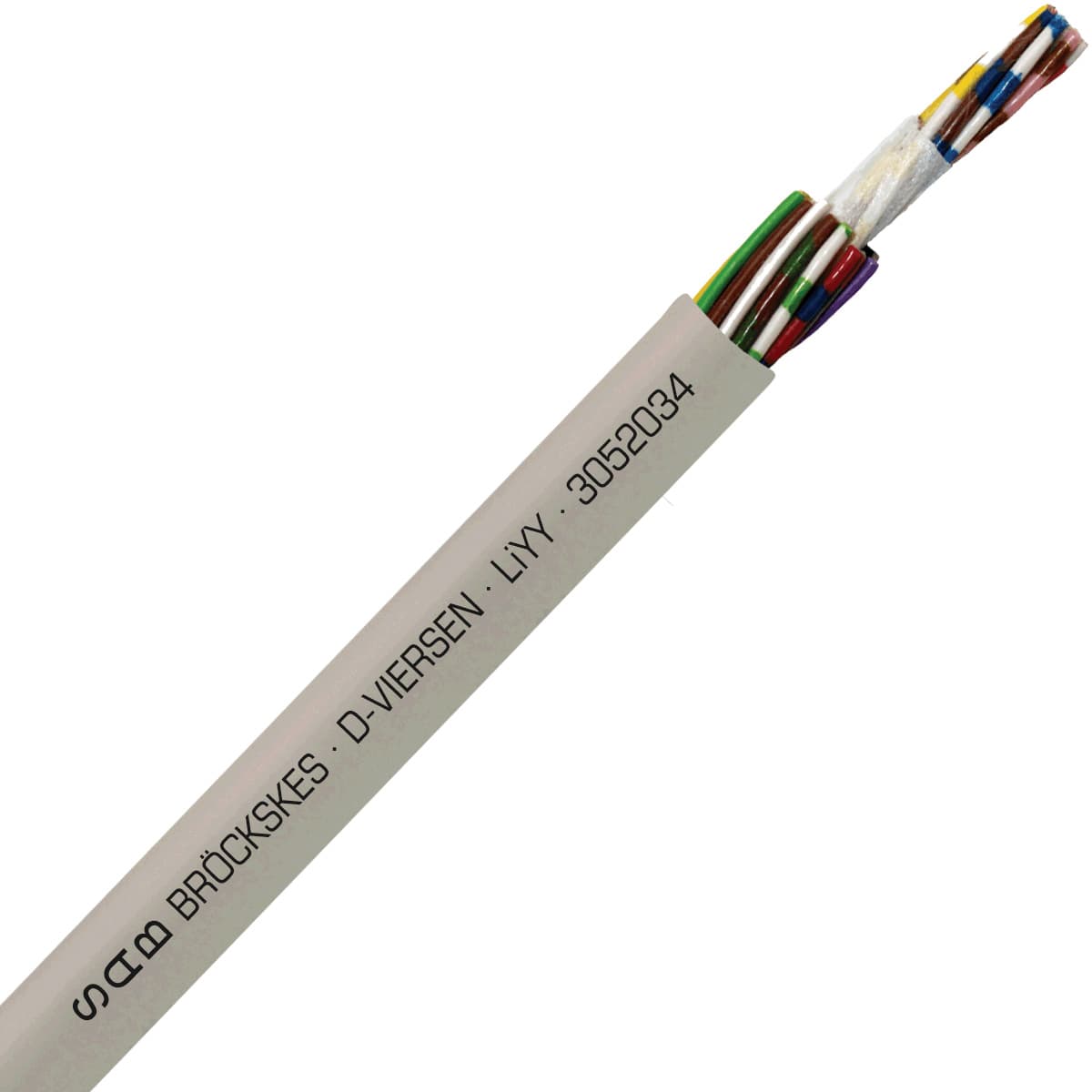 SAB 3052034 LiYY - 22 AWG/20c, multi-conductor signal and control PVC cable with DIN color code SAB 3052034 LiYY - 22 AWG/20c, multi-conductor signal and control PVC cable with DIN color code