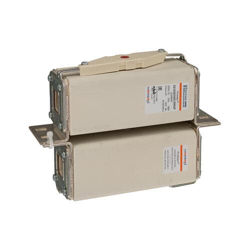 Mersen E076640 E076640 Mersen - Square Body High-Speed Fuse Protistor® Size 2x122 aR 2000VDC IEC 500A With Striker L Brackets Mersen E076640 E076640 Mersen - Square Body High-Speed Fuse Protistor® Size 2x122 aR 2000VDC IEC 500A With Striker L Brackets