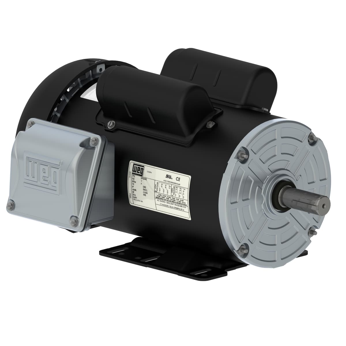WEG 00336ES1E145T-S Rolled Steel 3 HP 2P 143/5T 1Ph 208-230/460 V 60 Hz IC411 - TEFC - Foot-mounted WEG 00336ES1E145T-S Rolled Steel 3 HP 2P 143/5T 1Ph 208-230/460 V 60 Hz IC411 - TEFC - Foot-mounted