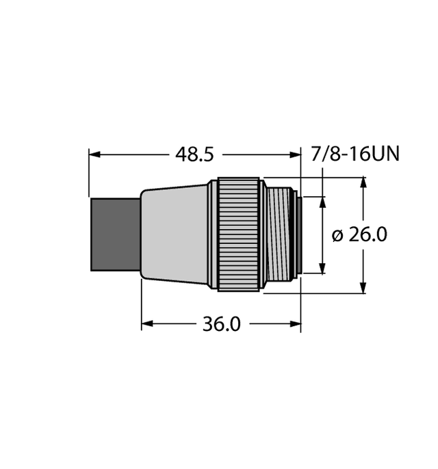 RSMV-48TR-EX Part Image. Manufactured by Turck.