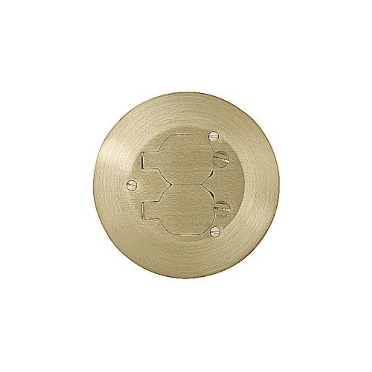 Thomas & Betts FPTCACP 5-3/4" Diameter, Brushed, Brass, Locking Flip Lid, Poke Through Cover Thomas & Betts FPTCACP 5-3/4" Diameter, Brushed, Brass, Locking Flip Lid, Poke Through Cover