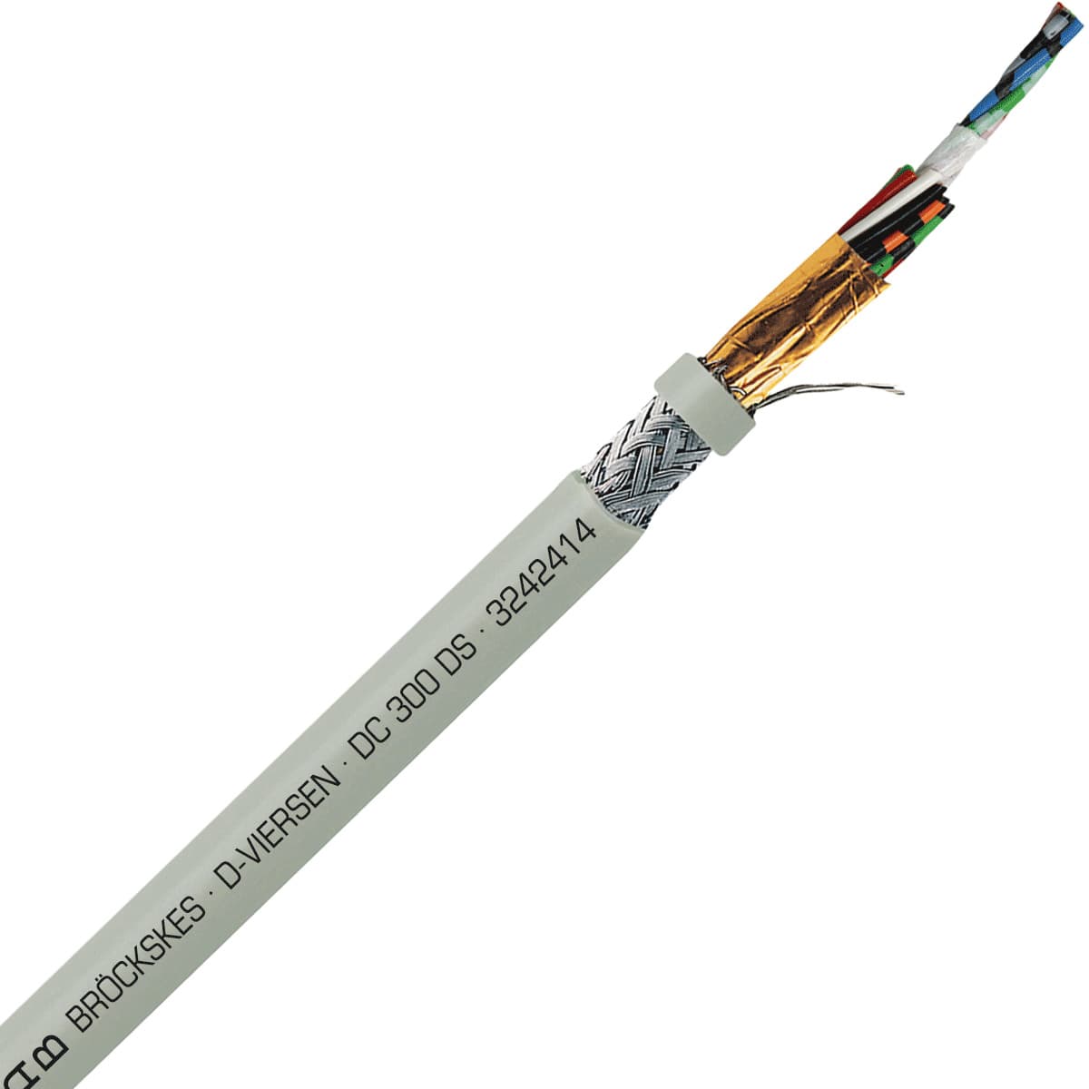 SAB 3242414 DC 300 DS - 24 AWG/14c, multi-conductor double shielded PVC signal and control cable, AWM SAB 3242414 DC 300 DS - 24 AWG/14c, multi-conductor double shielded PVC signal and control cable, AWM