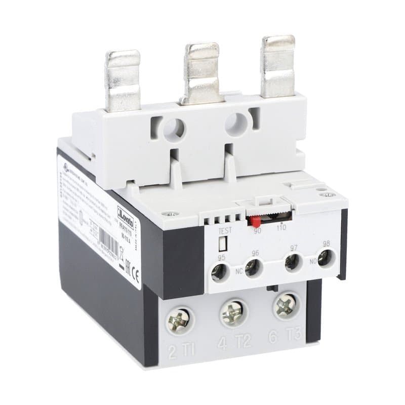 Lovato Electric RFA110110 RFA110110 Lovato - Motor protection relay, phase failure/single-phase sensitive. Three-pole (three-phase), automatic resetting. Direct mounting on BF95 - BF150 contactors, 90...110A Lovato Electric RFA110110 RFA110110 Lovato - Motor protection relay, phase failure/single-phase sensitive. Three-pole (three-phase), automatic resetting. Direct mounting on BF95 - BF150 contactors, 90...110A