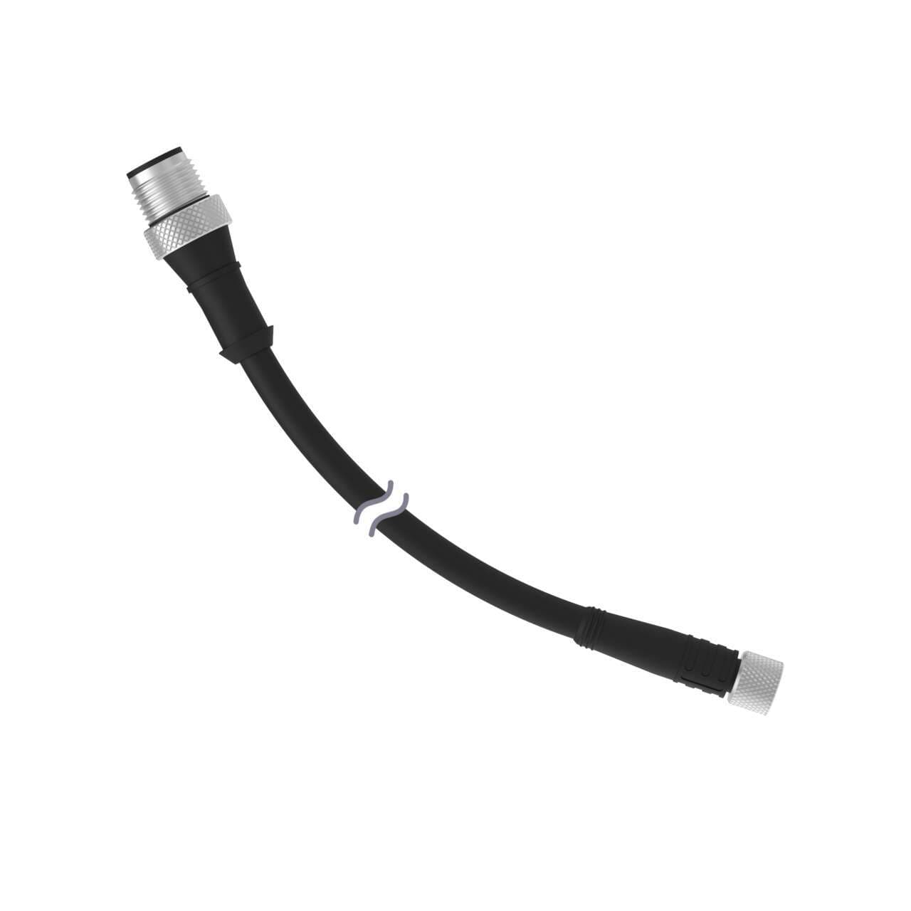 Banner BC-M12M4-M8F4-26-0.16M Banner BC-M12M4-M8F4-26-0.16M - Cordset: Double Ended M8 Threaded to A-Code M12; 4-pin Straight Female; 4-pin Straight Male Connectors; 0.16 m (0.5 ft) Black PUR Jacket; Nickel-Plated Brass Coupling Nuts Banner BC-M12M4-M8F4-26-0.16M Banner BC-M12M4-M8F4-26-0.16M - Cordset: Double Ended M8 Threaded to A-Code M12; 4-pin Straight Female; 4-pin Straight Male Connectors; 0.16 m (0.5 ft) Black PUR Jacket; Nickel-Plated Brass Coupling Nuts