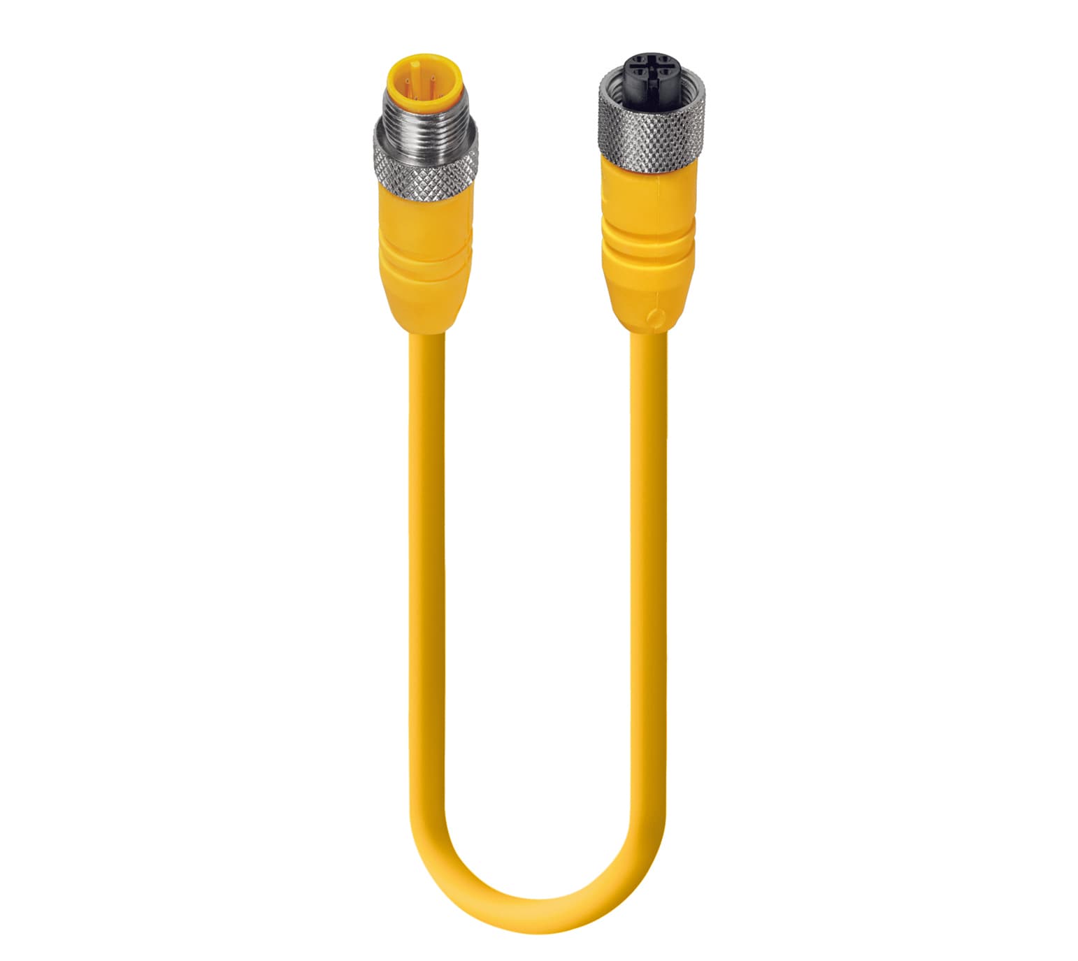 Belden 44124 Sensor/Actuator Double-Ended Cordset: Male straight A-coded yellow 4-pin M12 Standard connector to female straight A-coded yellow 4-pin M12 Standard connector, 230 V AC/DC, 4 A; PUR yellow cable, 4-wires, 0.824 mm², RST 4-RKT 4-602/10 M, 10 m, 4 A Belden 44124 Sensor/Actuator Double-Ended Cordset: Male straight A-coded yellow 4-pin M12 Standard connector to female straight A-coded yellow 4-pin M12 Standard connector, 230 V AC/DC, 4 A; PUR yellow cable, 4-wires, 0.824 mm², RST 4-RKT 4-602/10 M, 10 m, 4 A