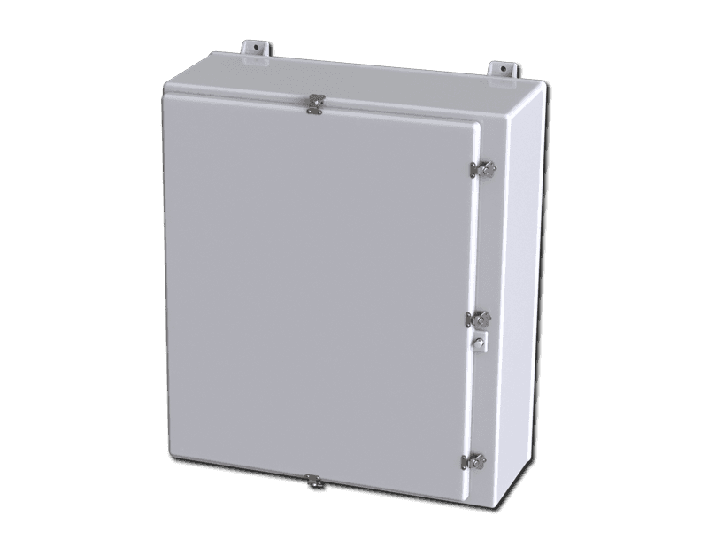 Saginaw Control SCE-36H3014QFGLP Fiberglass Enclosure, Height:39.31", Width:32.50", Depth:14.06", Light gray fiberglass. Optional sub-panels are marine grade aluminum. Saginaw Control SCE-36H3014QFGLP Fiberglass Enclosure, Height:39.31", Width:32.50", Depth:14.06", Light gray fiberglass. Optional sub-panels are marine grade aluminum.
