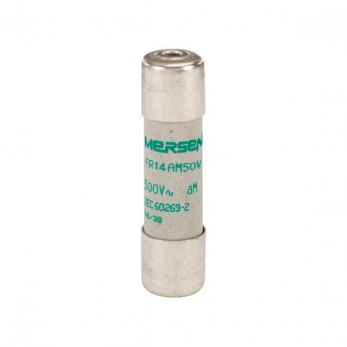 Mersen B216661 Cylindrical fuse-link aM 500VAC 14.3x51, 2A with striker Mersen B216661 Cylindrical fuse-link aM 500VAC 14.3x51, 2A with striker