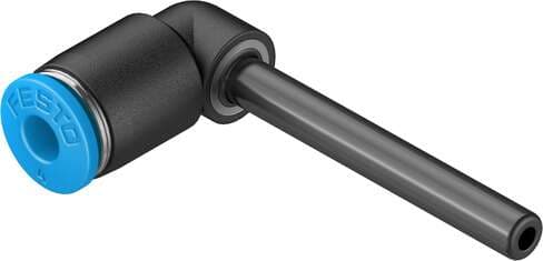 Festo 190635 push-in L-connector QSL-5/32HL-U with push-in sleeve. Size: Standard, Nominal size: 2 mm, Assembly position: Any, Container size: 1, Design structure: Push/pull principle Festo 190635 push-in L-connector QSL-5/32HL-U with push-in sleeve. Size: Standard, Nominal size: 2 mm, Assembly position: Any, Container size: 1, Design structure: Push/pull principle