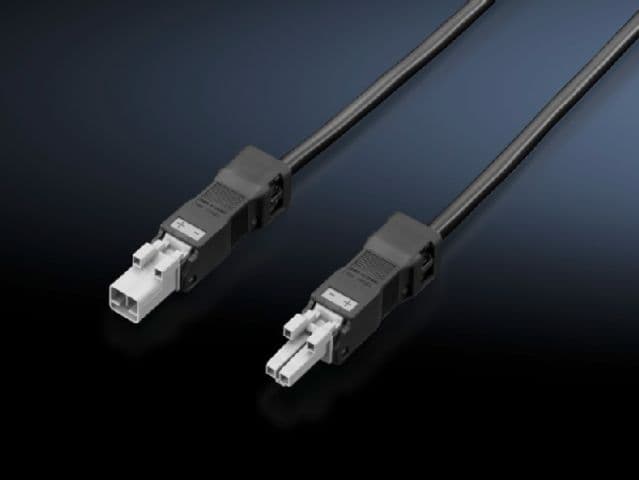 Rittal 2500440 SZ Connection cable, for through-wiring, 2-pole, 24 V DC, L: 1000 mm Rittal 2500440 SZ Connection cable, for through-wiring, 2-pole, 24 V DC, L: 1000 mm