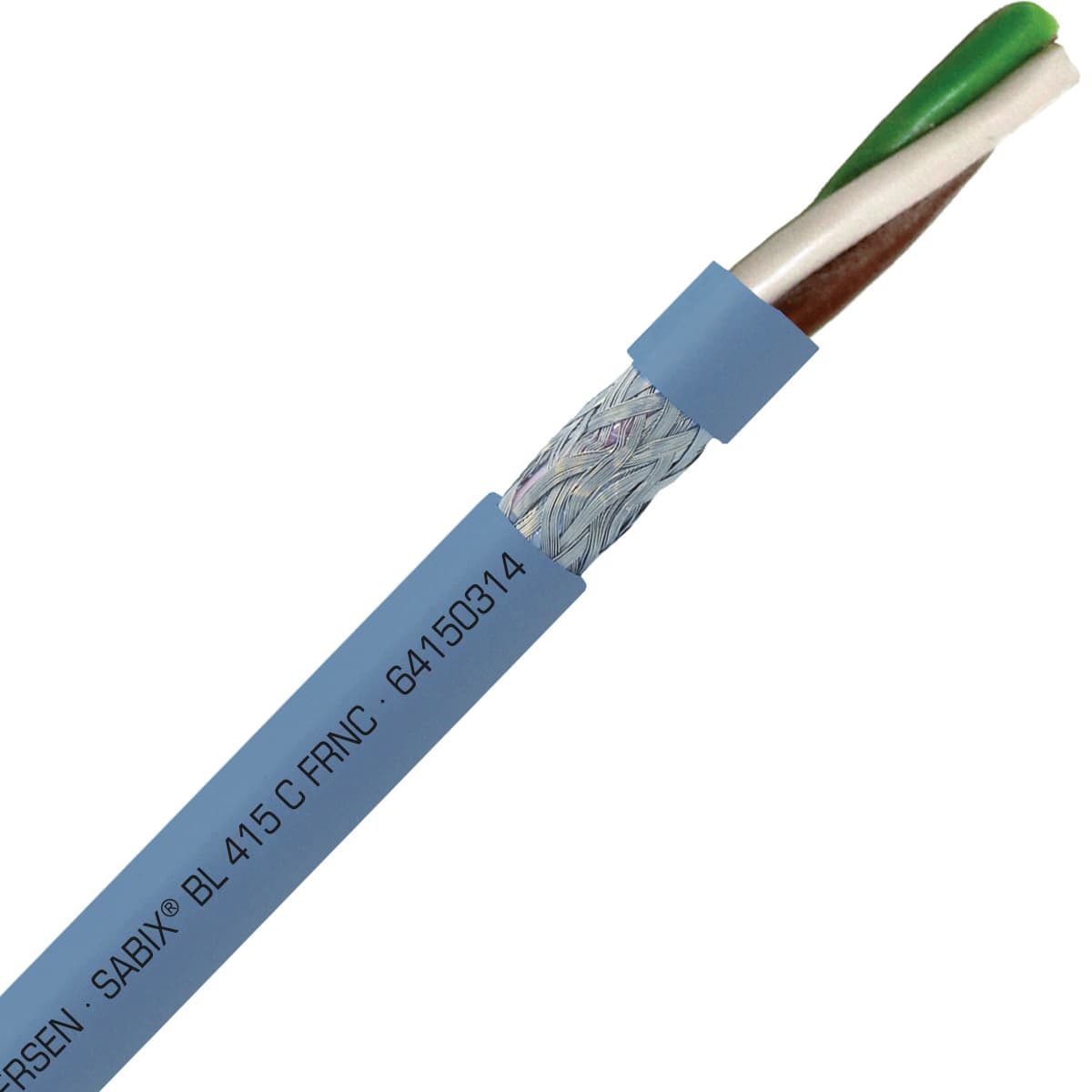 SAB 64150314 SABIX BL 415 C FRNC - 26 AWG/3c, shielded halogen-free flame retardant data cable, DNV-GL, CE, RoHS SAB 64150314 SABIX BL 415 C FRNC - 26 AWG/3c, shielded halogen-free flame retardant data cable, DNV-GL, CE, RoHS