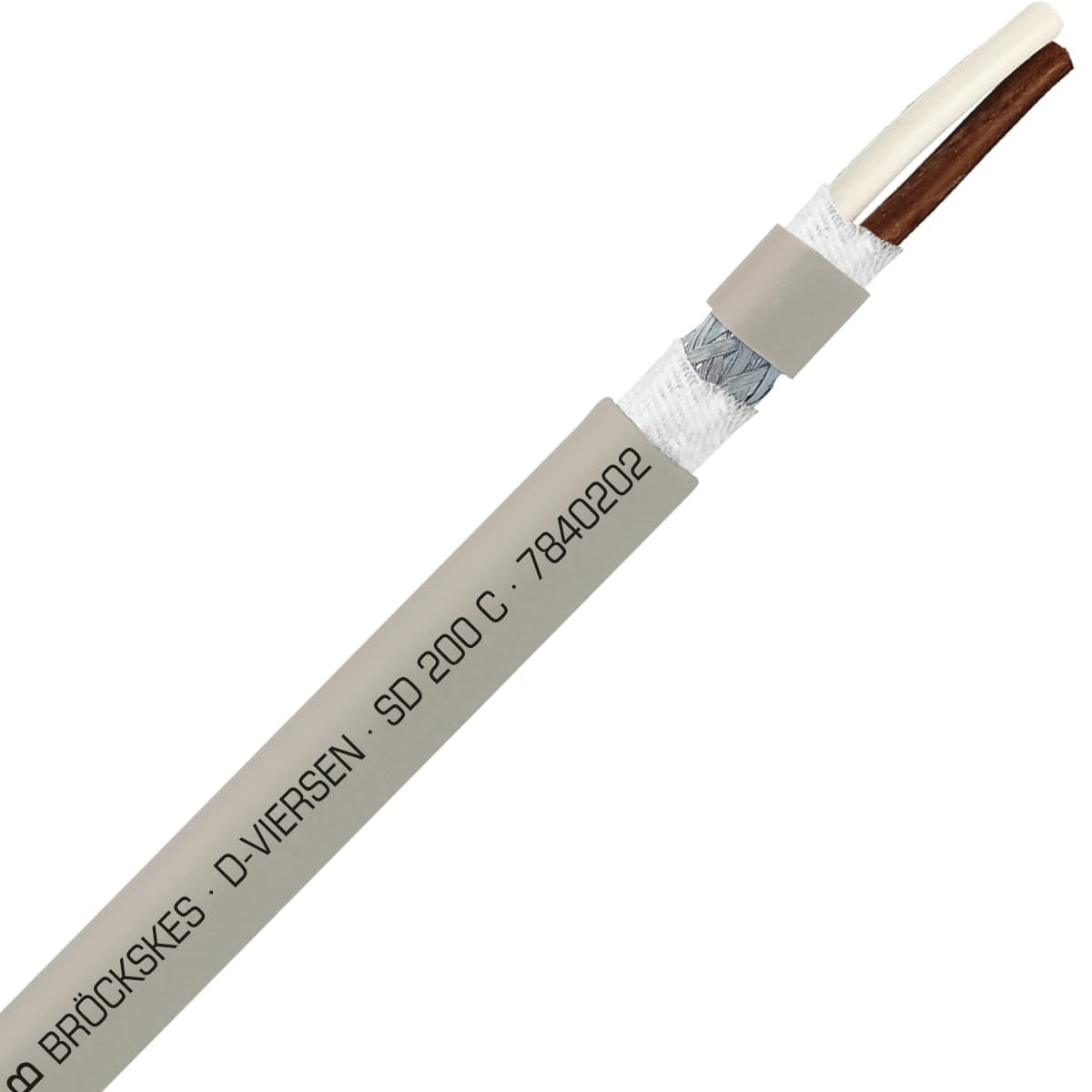 SAB 7840202 SD 200 C - 24 AWG/2c, shielded halogen free continuous flex oil resistant data cable, CE, RoHS SAB 7840202 SD 200 C - 24 AWG/2c, shielded halogen free continuous flex oil resistant data cable, CE, RoHS