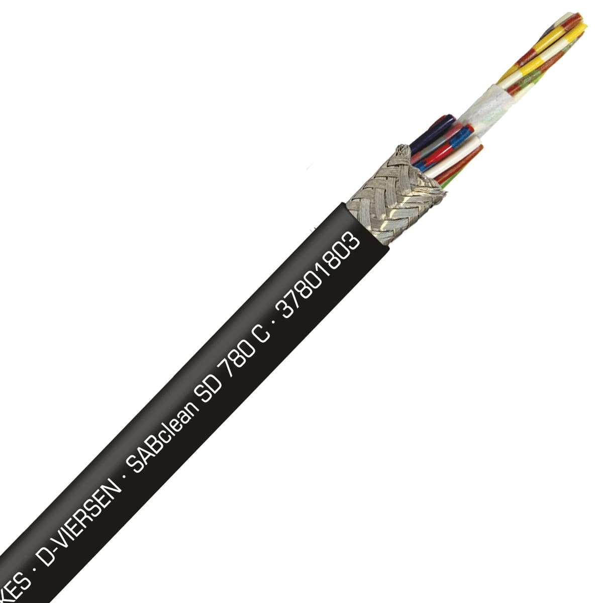 SAB 37801803 SABclean SD 780 C - 22 AWG/18c, continuous flex shielded data cable, CE, RoHS SAB 37801803 SABclean SD 780 C - 22 AWG/18c, continuous flex shielded data cable, CE, RoHS