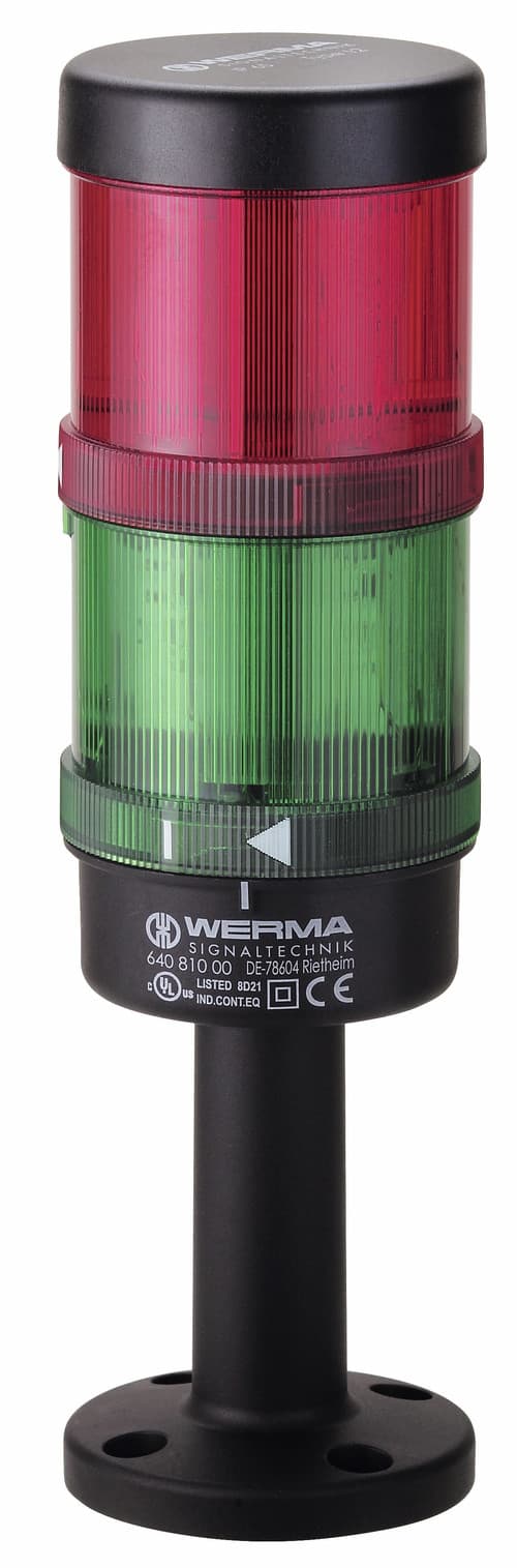 Werma 649.240.06 Signal tower KS71 RM 24VAC/DC GN/RD Werma 649.240.06 Signal tower KS71 RM 24VAC/DC GN/RD