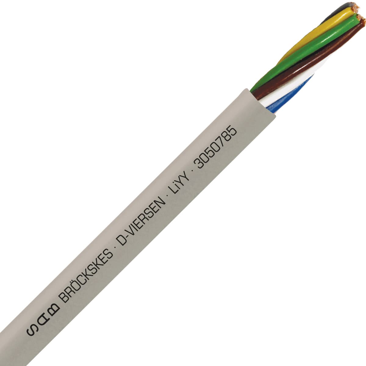SAB 3050785 LiYY - 16 AWG/7c, multi-conductor signal and control PVC cable with DIN color code SAB 3050785 LiYY - 16 AWG/7c, multi-conductor signal and control PVC cable with DIN color code