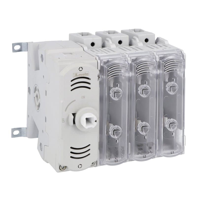 Lovato Electric GEF0050F GEF0050F Lovato - Three-pole switch disconnector, with NFC fuse holder, 50A Lovato Electric GEF0050F GEF0050F Lovato - Three-pole switch disconnector, with NFC fuse holder, 50A