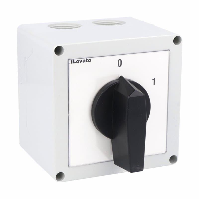Lovato Electric 7GN6392P 7GN6392P Lovato - Enclosed rotary cam switch 7GN series, ON-OFF switch 4 poles 63A in plastic enclosure 125X175mm with black handle Lovato Electric 7GN6392P 7GN6392P Lovato - Enclosed rotary cam switch 7GN series, ON-OFF switch 4 poles 63A in plastic enclosure 125X175mm with black handle