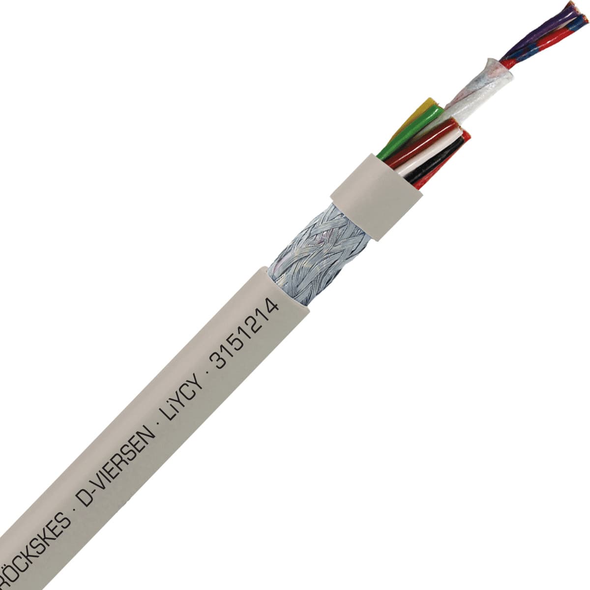 SAB 3151214 LiYCY - 26 AWG/12c, shielded multi-conductor signal and control PVC cable with DIN color code SAB 3151214 LiYCY - 26 AWG/12c, shielded multi-conductor signal and control PVC cable with DIN color code