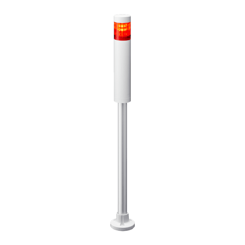 Patlite LR4-1M2PJNW-R 40mm, 1-tier Signal Tower, 100-240V AC, Pole Mount with Circular Bracket and Cable, No Flashing/Buzzer, Off-white body, Red LED Module Patlite LR4-1M2PJNW-R 40mm, 1-tier Signal Tower, 100-240V AC, Pole Mount with Circular Bracket and Cable, No Flashing/Buzzer, Off-white body, Red LED Module