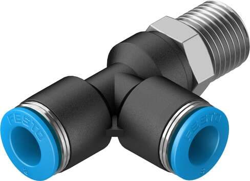 Festo 153121 push-in T-fitting QSTL-1/4-8 360° orientable, male thread with external hexagon. Size: Standard, Nominal size: 6,7 mm, Type of seal on screw-in stud: coating, Assembly position: Any, Container size: 10 Festo 153121 push-in T-fitting QSTL-1/4-8 360° orientable, male thread with external hexagon. Size: Standard, Nominal size: 6,7 mm, Type of seal on screw-in stud: coating, Assembly position: Any, Container size: 10