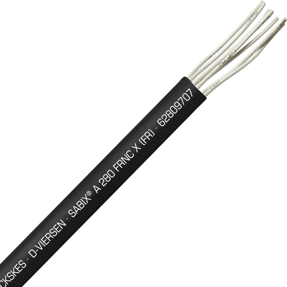 SAB 62809707 SABIX A 280 FRNC X (FR) -18 AWG/7c, halogen-free fire resistant control cable, CE, RoHS SAB 62809707 SABIX A 280 FRNC X (FR) -18 AWG/7c, halogen-free fire resistant control cable, CE, RoHS