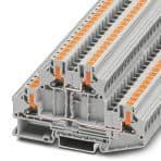 Phoenix Contact 1088737 Double-level terminal block, connection method: Push-in connection, cross section: 0.2 mm² - 6 mm², AWG: 24 - 10, width: 6.2 mm, color: gray, mounting type: NS 35/7,5, NS 35/15 Phoenix Contact 1088737 Double-level terminal block, connection method: Push-in connection, cross section: 0.2 mm² - 6 mm², AWG: 24 - 10, width: 6.2 mm, color: gray, mounting type: NS 35/7,5, NS 35/15