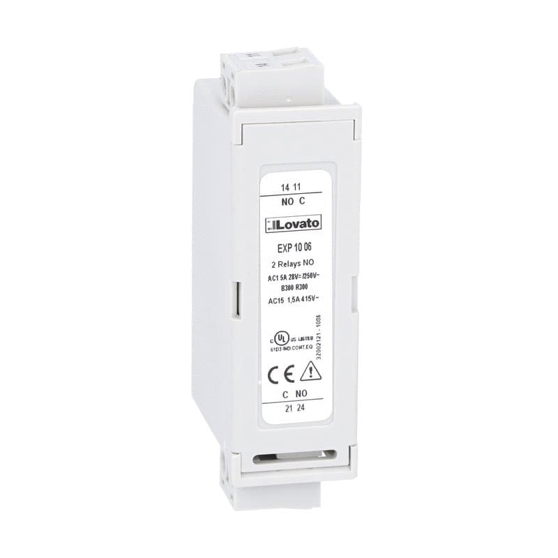 Lovato Electric EXP1006 EXP1006 Lovato - Expansion module EXP series for flush-mount products, 2 relay outputs to increase number of steps Lovato Electric EXP1006 EXP1006 Lovato - Expansion module EXP series for flush-mount products, 2 relay outputs to increase number of steps