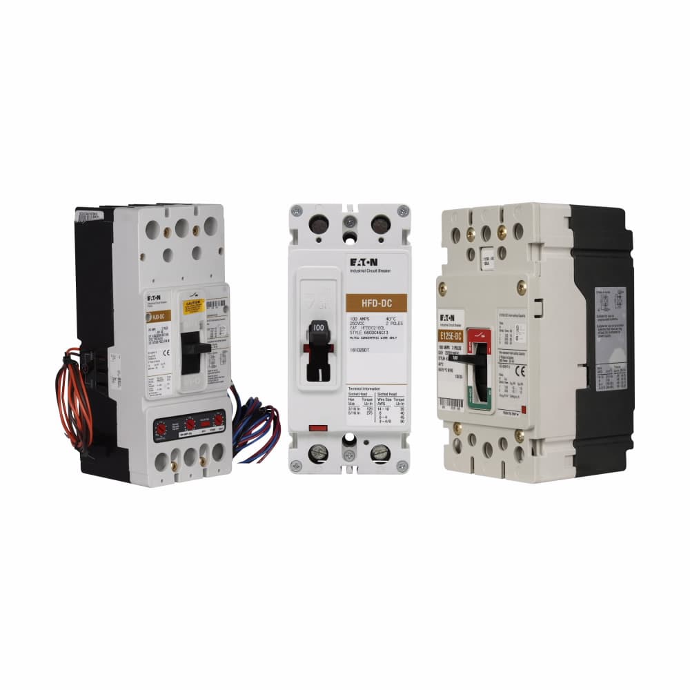 Eaton LGHDC3600FAWA2 LGHDC3600FAWA2 Eaton - Eaton Series G DC/PvGard complete molded case circuit breaker, LG-frame, LG, Complete breaker, Fixed thermal, adjustable magnetic trip type, Three-pole, 600A, 600 Vac, 65 kAIC at 600 Vac, Without terminals, Vdc, with Aux Eaton LGHDC3600FAWA2 LGHDC3600FAWA2 Eaton - Eaton Series G DC/PvGard complete molded case circuit breaker, LG-frame, LG, Complete breaker, Fixed thermal, adjustable magnetic trip type, Three-pole, 600A, 600 Vac, 65 kAIC at 600 Vac, Without terminals, Vdc, with Aux
