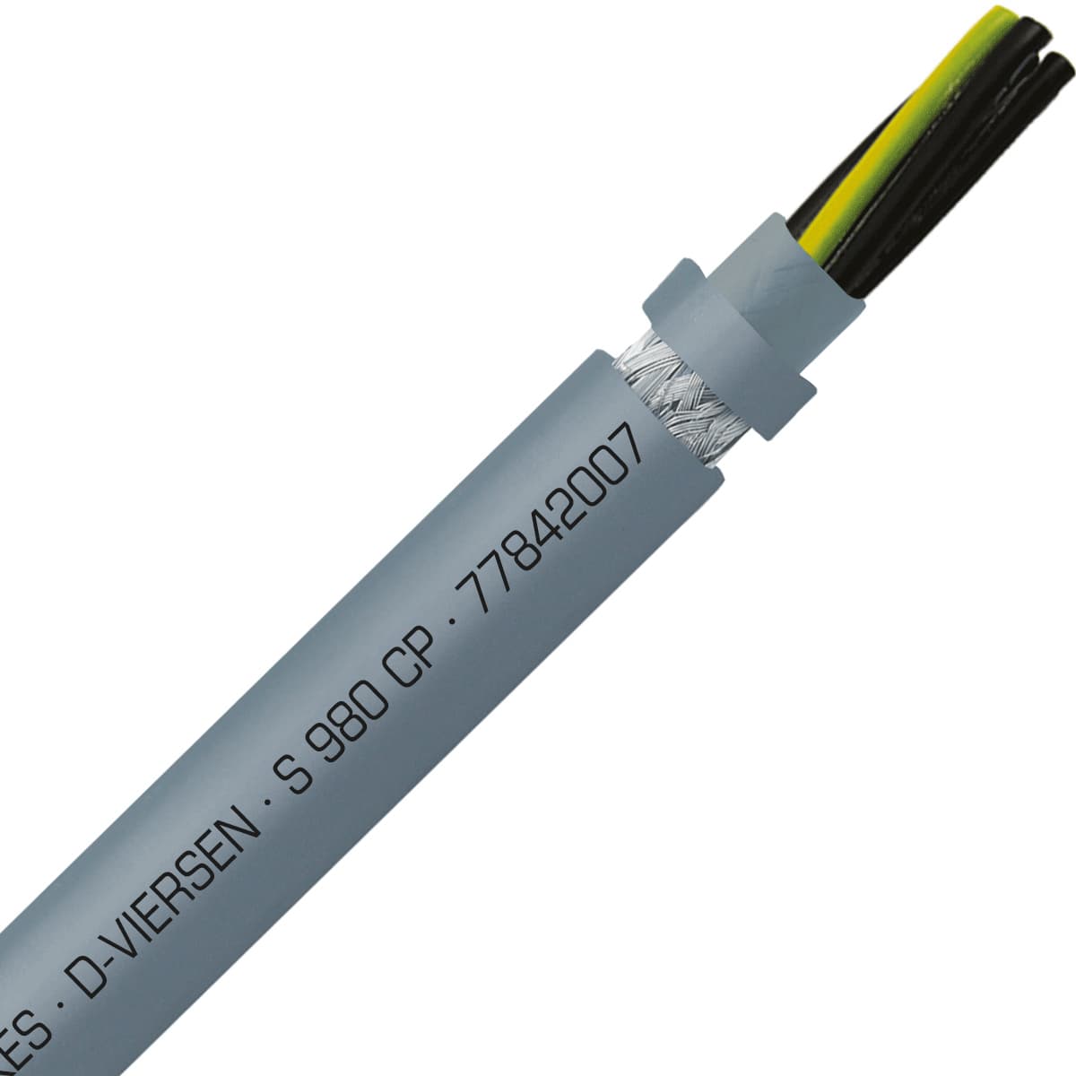 SAB 77842007 S 980 CP - 20 AWG/7c, shielded halogen-free heavy duty continuous flex PUR control cable, UL, CSA, CE, RoHS SAB 77842007 S 980 CP - 20 AWG/7c, shielded halogen-free heavy duty continuous flex PUR control cable, UL, CSA, CE, RoHS