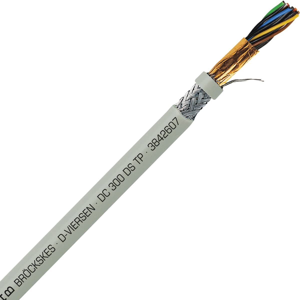 SAB 3842607 DC 300 DS TP- 26 AWG/7pr, multi-paired double shielded PVC signal and control cable, AWM SAB 3842607 DC 300 DS TP- 26 AWG/7pr, multi-paired double shielded PVC signal and control cable, AWM