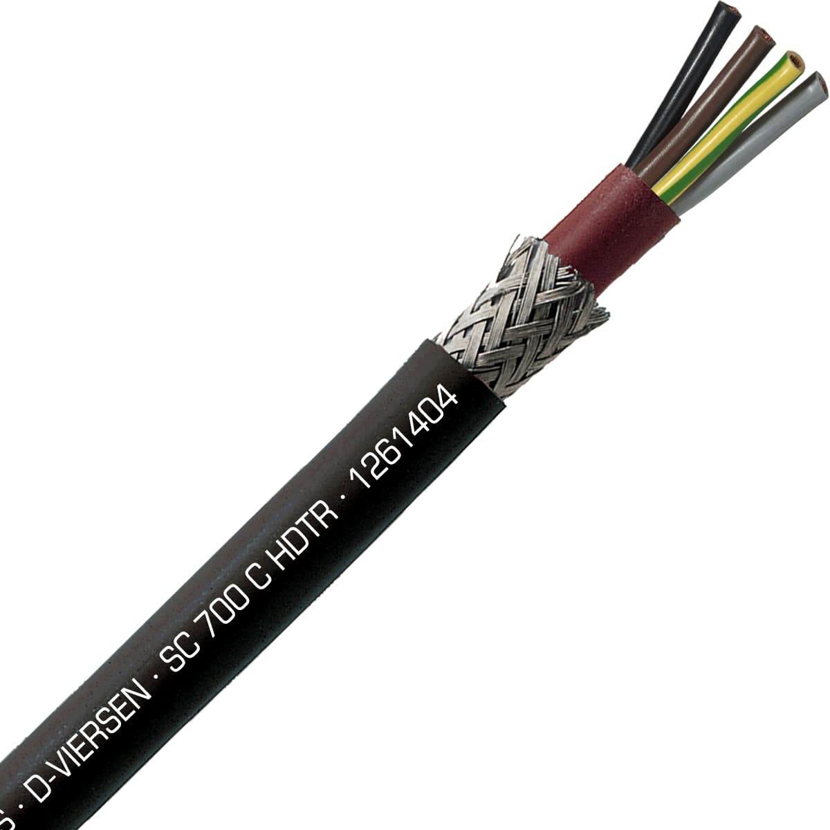 SAB 1261404 SC 700 C HDTR - 14 AWG/4c, shielded halogen-free high temperature silicone cable, UL, CSA, CE, RoHS SAB 1261404 SC 700 C HDTR - 14 AWG/4c, shielded halogen-free high temperature silicone cable, UL, CSA, CE, RoHS