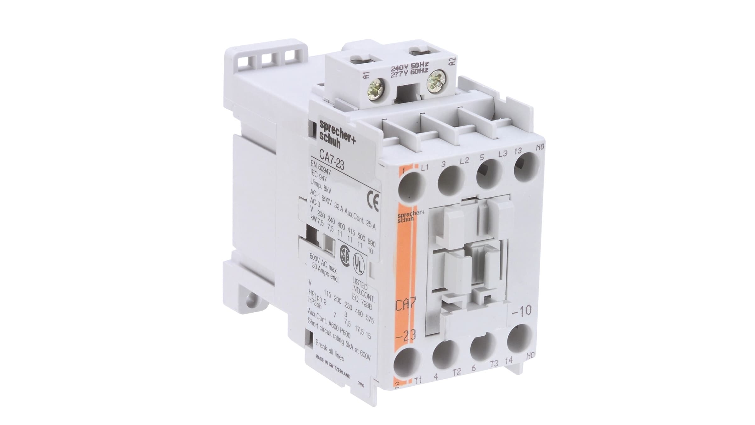 Sprecher + Schuh CA7-23-10-24Z Sprecher + Schuh CA7-23-10-24Z - CA7 Contactor, 23A, 24V 50/60Hz AC, 1NO Sprecher + Schuh CA7-23-10-24Z Sprecher + Schuh CA7-23-10-24Z - CA7 Contactor, 23A, 24V 50/60Hz AC, 1NO