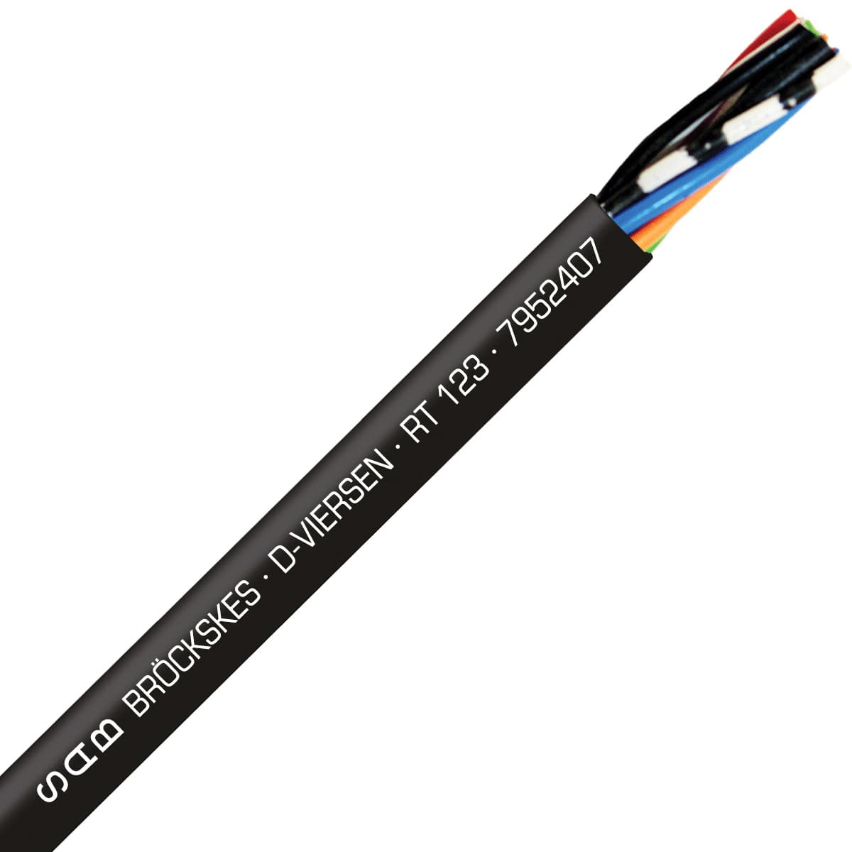SAB 7952407 RT 123 - 24 AWG/7c, PUR rugged and dependable robot/track cable, �450� torsion SAB 7952407 RT 123 - 24 AWG/7c, PUR rugged and dependable robot/track cable, �450� torsion