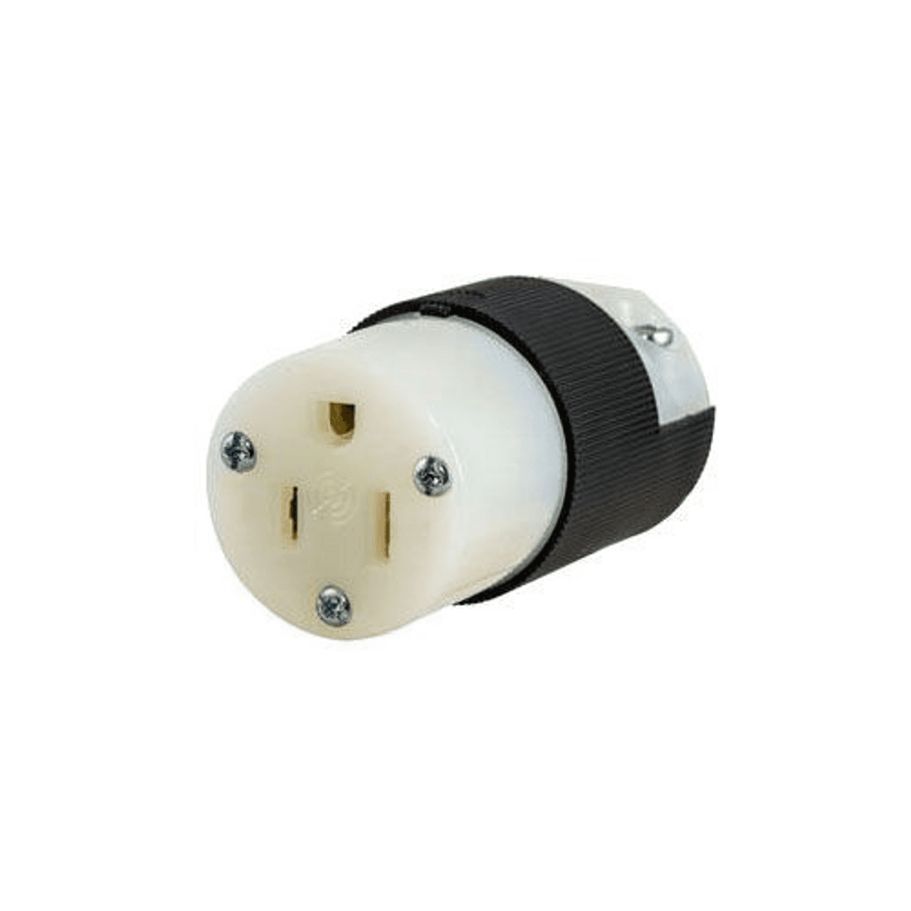 Hubbell HBL5269C Straight Blade Devices, Female Connector Body, Insulgrip Heavy Duty, Industrial/Commercial Grade, Straight, 2- Pole 3-Wire Grounding, 15A 125V, 5-15R, Black and White, Single Pack. ; Individual wiring terminals completely enclosed ; Powerful, offsetting Hubbell HBL5269C Straight Blade Devices, Female Connector Body, Insulgrip Heavy Duty, Industrial/Commercial Grade, Straight, 2- Pole 3-Wire Grounding, 15A 125V, 5-15R, Black and White, Single Pack. ; Individual wiring terminals completely enclosed ; Powerful, offsetting