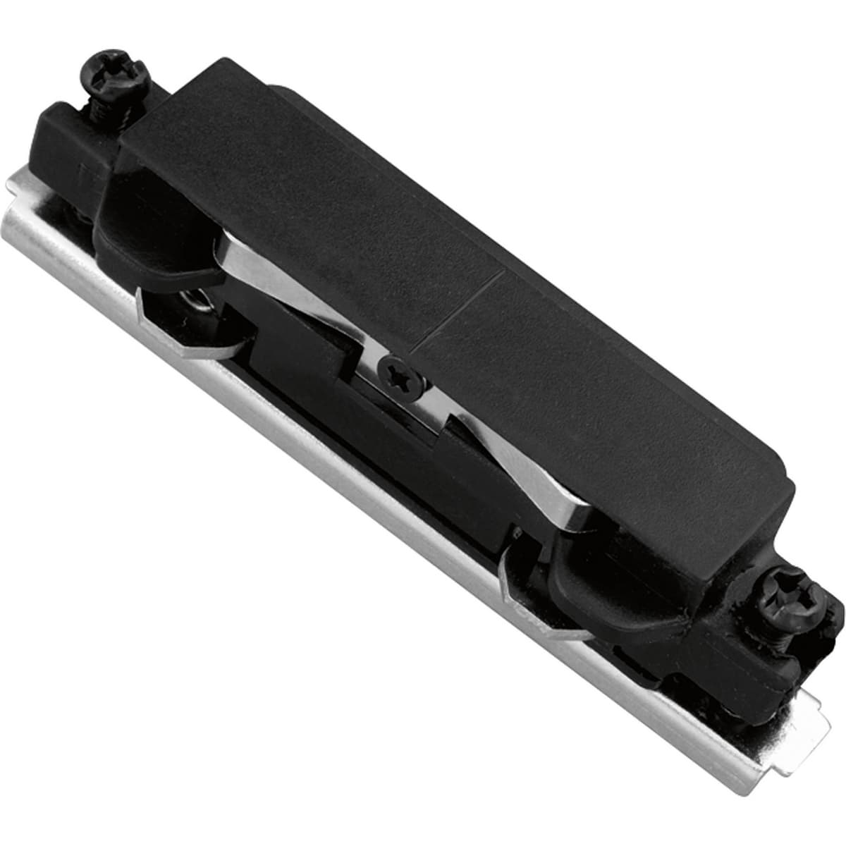 Hubbell P8720-31 Straight connector for joining two or more track sections. The connectors plug into track sections only one way to ensure positive polarization. Black finish. ; Black finish. ; Joins two or more track sections. ; Plugs into track sections only one way to Hubbell P8720-31 Straight connector for joining two or more track sections. The connectors plug into track sections only one way to ensure positive polarization. Black finish. ; Black finish. ; Joins two or more track sections. ; Plugs into track sections only one way to