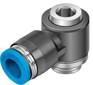 Festo 186156 push-in L-fitting QSLV-G1/2-12-I 360° orientable, external thread with internal hexagon. Size: Standard, Nominal size: 6,4 mm, Type of seal on screw-in stud: Sealing ring, Assembly position: Any, Container size: 1 Festo 186156 push-in L-fitting QSLV-G1/2-12-I 360° orientable, external thread with internal hexagon. Size: Standard, Nominal size: 6,4 mm, Type of seal on screw-in stud: Sealing ring, Assembly position: Any, Container size: 1