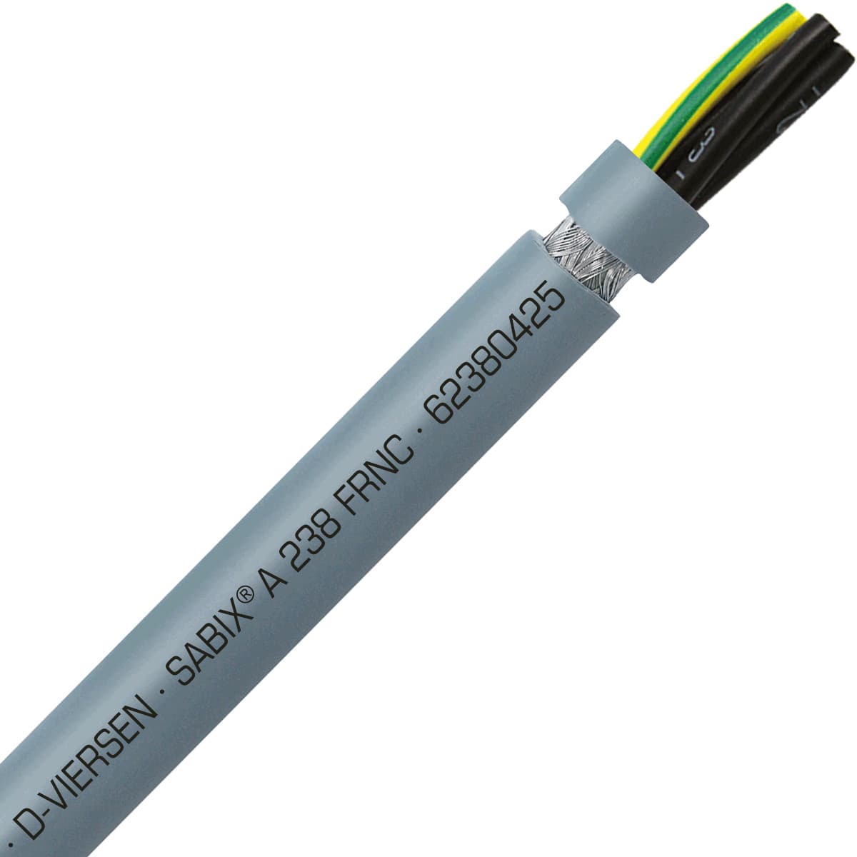 SAB 62380425 SABIX A 238 FRNC - 14 AWG/4c, shielded high temperature flame retardant flexible SABIX control cable, CE, RoHS SAB 62380425 SABIX A 238 FRNC - 14 AWG/4c, shielded high temperature flame retardant flexible SABIX control cable, CE, RoHS